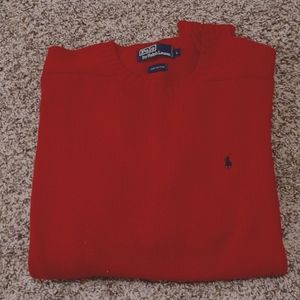 Polo by Ralph Lauren Summer cuff sweater L red